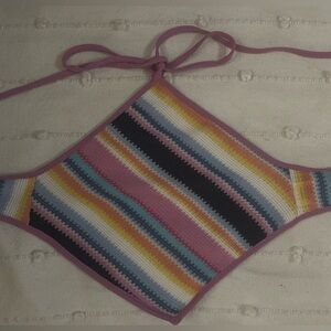 SHEIN rainbow crop top size S